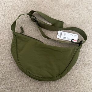 NWT Round Mini Shoulder Bag in Olive